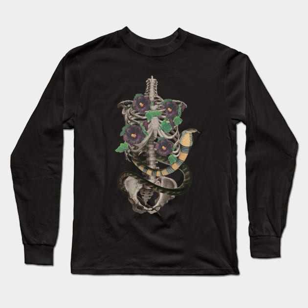 Costas Mortiferum Long Sleeve T-Shirt by Black Rabbit Curiosities 